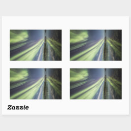 ノーザンライトノルウェー 長方形シール