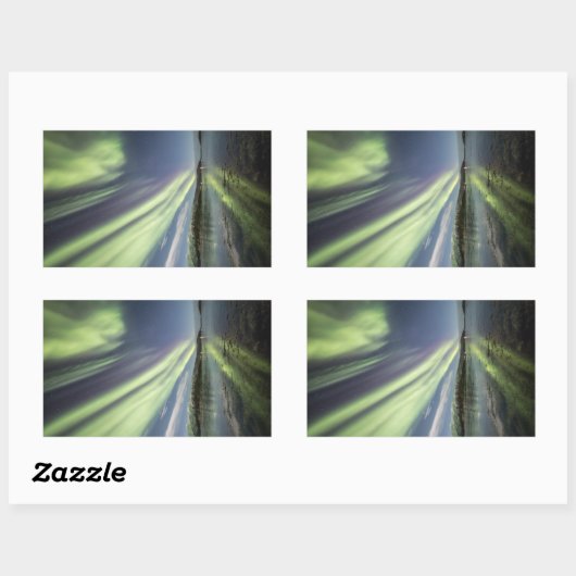 ノーザンライトノルウェー 長方形シール (シート)