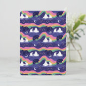 ノーザンライトフラットグリーティングカード 招待状 (スタンド正面)