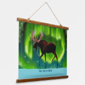 ノーザンライトムース 吊り下げ型タペストリー (傾斜あり)