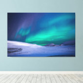 ノーザンライトラップ帆布 キャンバスプリント (インサイチュ (ウッドフロア))