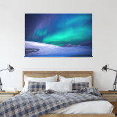 ノーザンライトラップ帆布 キャンバスプリント (インサイチュ (寝室))