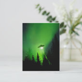 ノーザンライト付きUFO ポストカード (スタンド正面)