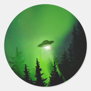 ノーザンライト付きUFO ラウンドシール