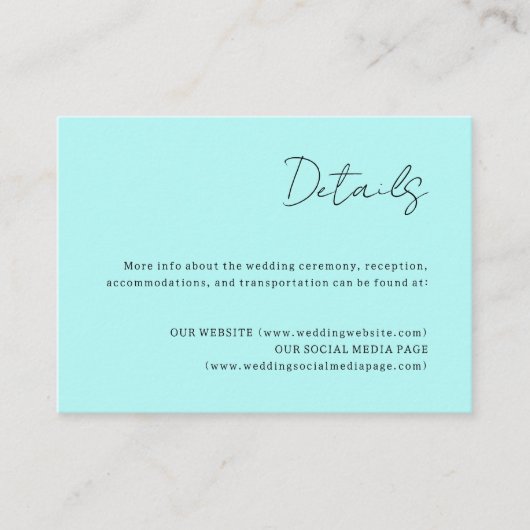 ノーザンライト結婚の詳細エンクロージャカード エンクロージャーカード (正面)