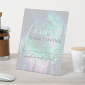 ノーザンライト結婚式の引き出物台座標識 台座サイン (インサイチュ)