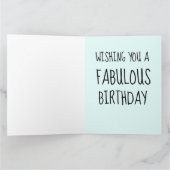 ノーザンライト誕生日グリーティングカード カード (内部)