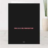 ノーザンライト誕生日グリーティングカード カード (裏面)