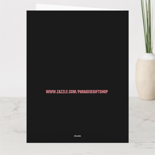 ノーザンライト誕生日グリーティングカード カード (裏面)