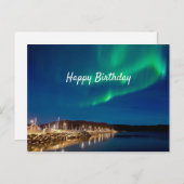 ノーザンライト誕生日 ポストカード (正面/裏面)