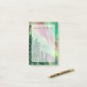 ノーザンライト |アラスカ、グレンナレンの冬 ポストイット (デスク上)