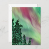 ノーザンライト |アラスカ、グレンナレンの冬 ポストカード (正面/裏面)