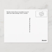 ノーザンライト（オーロラボレアリス） ポストカード (裏面)