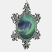 ノーザンライト スノーフレークピューターオーナメント (左)