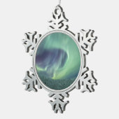 ノーザンライト スノーフレークピューターオーナメント (右)