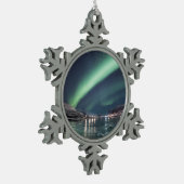 ノーザンライト スノーフレークピューターオーナメント (左)