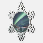 ノーザンライト スノーフレークピューターオーナメント (右)