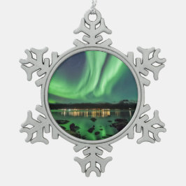 ノーザンライト スノーフレークピューターオーナメント