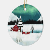 ノーザンライト セラミックオーナメント (左)