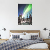 ノーザンライト |デナリ国立公園 キャンバスプリント (インサイチュ (寝室))