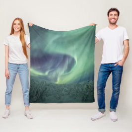 ノーザンライト フリースブランケット