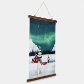 ノーザンライト 吊り下げ型タペストリー (傾斜あり)