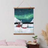 ノーザンライト 吊り下げ型タペストリー (寝室)