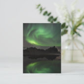 ノーザンライト | Vestrahornビーチホーファン（アイスランド） ポストカード (スタンド正面)