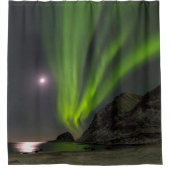 ノーザンライトS |ハックランドビーチアイランドノルウェー シャワーカーテン (正面)