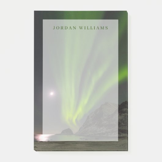 ノーザンライトS |ハックランドビーチアイランドノルウェー ポストイット (正面)