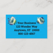 ノーザンラ数々のイト色の水色オオカミ 名刺 (正面)