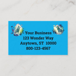 ノーザンラ数々のイト色の水色オオカミ 名刺