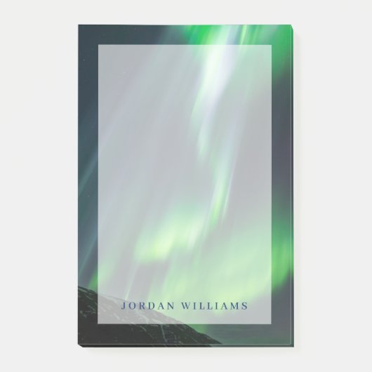 ノーザンラ白熱［赤熱］光を放つイト |北アイスランド ポストイット (正面)