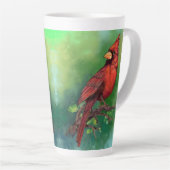 ノーザンレッド（鳥）ショウジョウコウカンチョウバードラテマグ カフェラテマグ (右アングル)