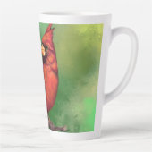 ノーザンレッド(鳥)ショウジョウコウカンチョウバードラテマ絵画グ カフェラテマグ (右)
