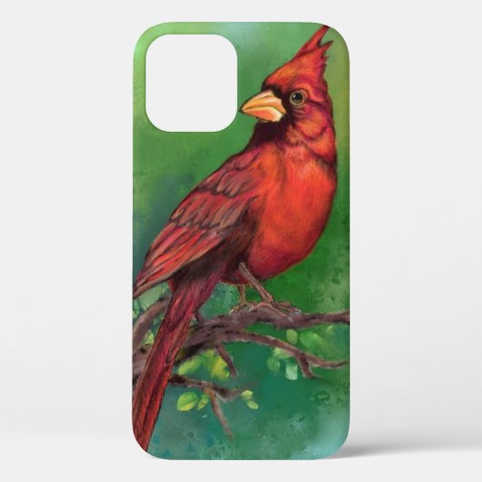 ノーザンレッド（鳥）ショウジョウコウカンチョウ鳥iPhoneケース Case-Mate iPhoneケース (裏面)