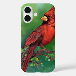 ノーザンレッド（鳥）ショウジョウコウカンチョウiPhoneケース iPhone 16ケース