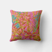 ノーザンワイルドフラワーサマーカラフルフローラアート クッション (裏面)