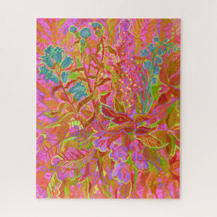 ノーザンワイルドフラワーサマーカラフルフローラアート ジグソーパズル