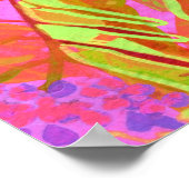 ノーザンワイルドフラワーサマーカラフルフローラアート ポスター (角)