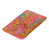 ノーザンワイルドフラワーサマーカラフルフローラアート マグネット (左側)