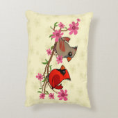 ノーザン深紅色オンブロッサムブランチ アクセントクッション (裏面(縦))