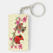 ノーザン深紅色オンブロッサムブランチ キーホルダー (裏面)