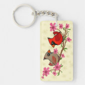 ノーザン深紅色オンブロッサムブランチ キーホルダー (正面)