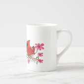 ノーザン深紅色オンブロッサムブランチ ボーンチャイナマグカップ (右)