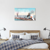 ノーザン素晴らし波止場ビュー、SSダコタおよび キャンバスプリント (インサイチュ (寝室))