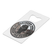 ノーザン·ソウル·クロムと黒 クレジットカード栓抜き (裏面アングル)