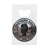 ノーザン·ソウル·クロムと黒 クレジットカード栓抜き (裏面)