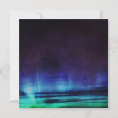 ノーザン·ライツ/オーロラ·ボレ結婚アリスズ 招待状 (裏面)