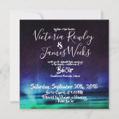 ノーザン·ライツ/オーロラ·ボレ結婚アリスズ 招待状 (正面)